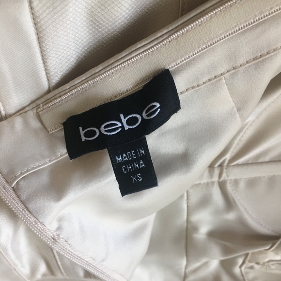 bebe Satin/Feather Dress - Picture 5 of 5